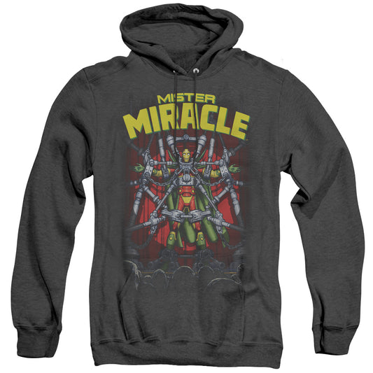 Justice League Of America Mister Miracle Heather Mens Hoodie Black Officially Licensed