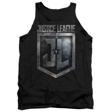 Load image into Gallery viewer, Justice League Movie Shield Logo Mens Tank Top Shirt Black