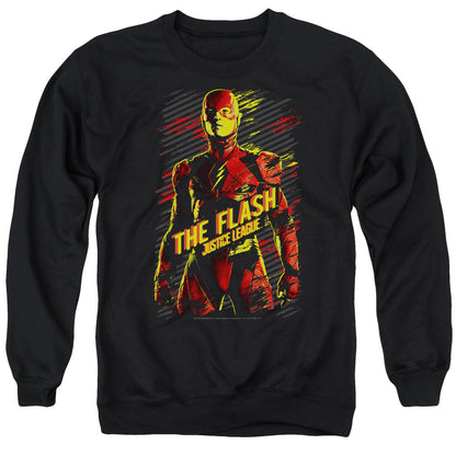 Justice League Movie The Flash Mens Crewneck Sweatshirt Black