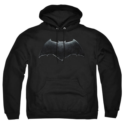 Justice League Movie Batman Logo Mens Hoodie Black Officially Licensed