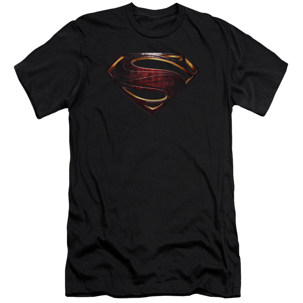 Justice League Movie Superman Logo Hbo Premium Bella Canvas Slim Fit Mens T Shirt Black