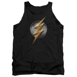 Justice League Movie Flash Logo Mens Tank Top Shirt Black