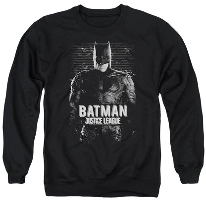 Justice League Movie Batman Mens Crewneck Sweatshirt Black Officially Licensed