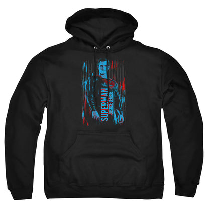 Justice League Movie Superman Mens Hoodie Black Officially Licensed
