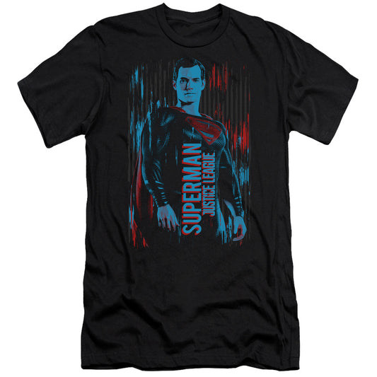 Justice League Movie Superman Hbo Premium Bella Canvas Slim Fit Mens T Shirt Black