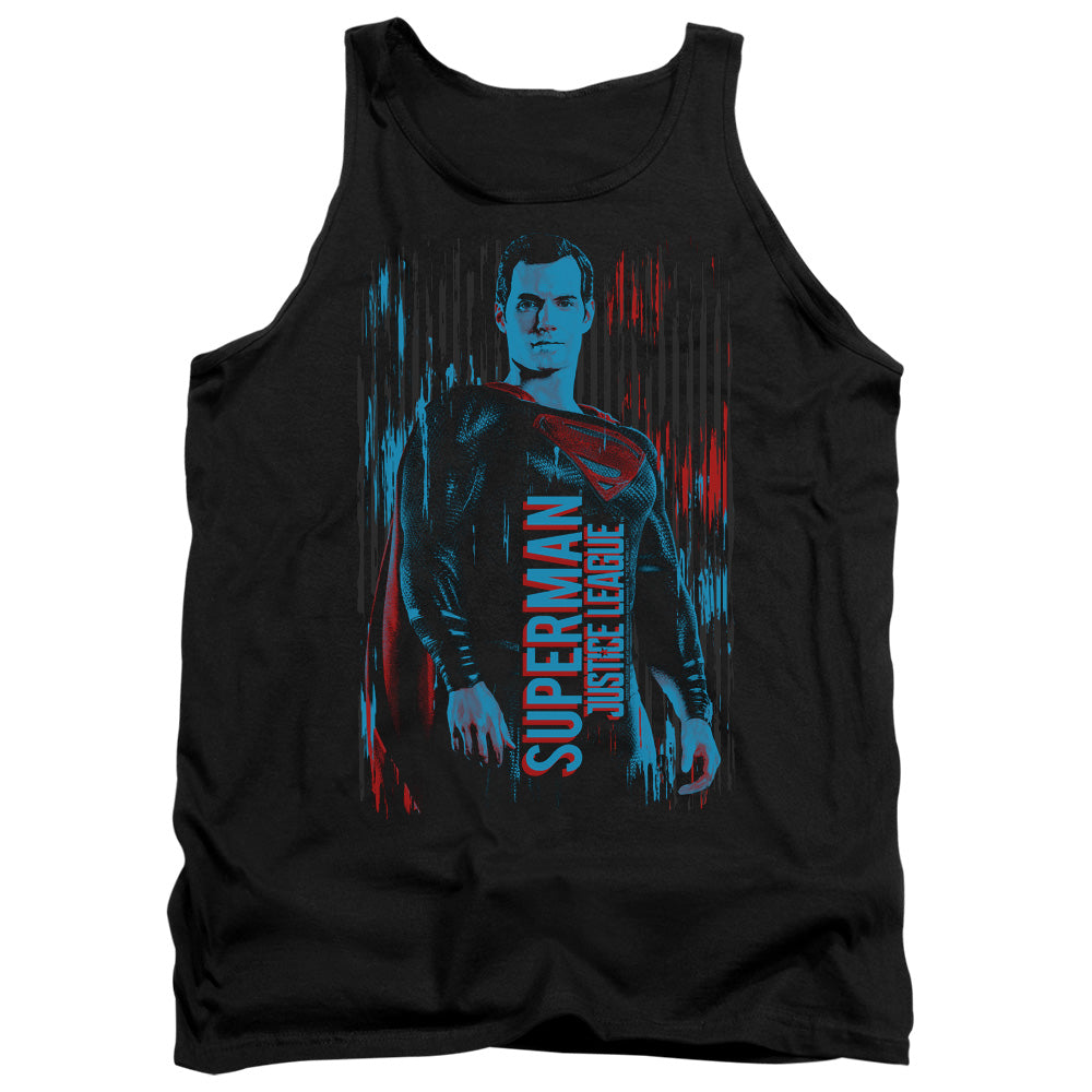 Justice League Movie Superman Mens Tank Top Shirt Black