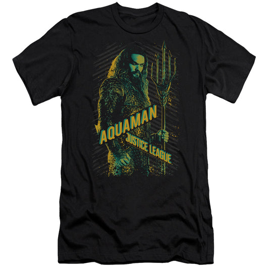 Justice League Movie Aquaman Hbo Premium Bella Canvas Slim Fit Mens T Shirt Black