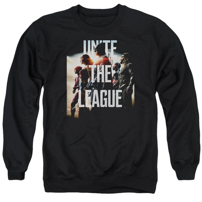 Justice League Movie Dawn Mens Crewneck Sweatshirt Black Officially Licensed