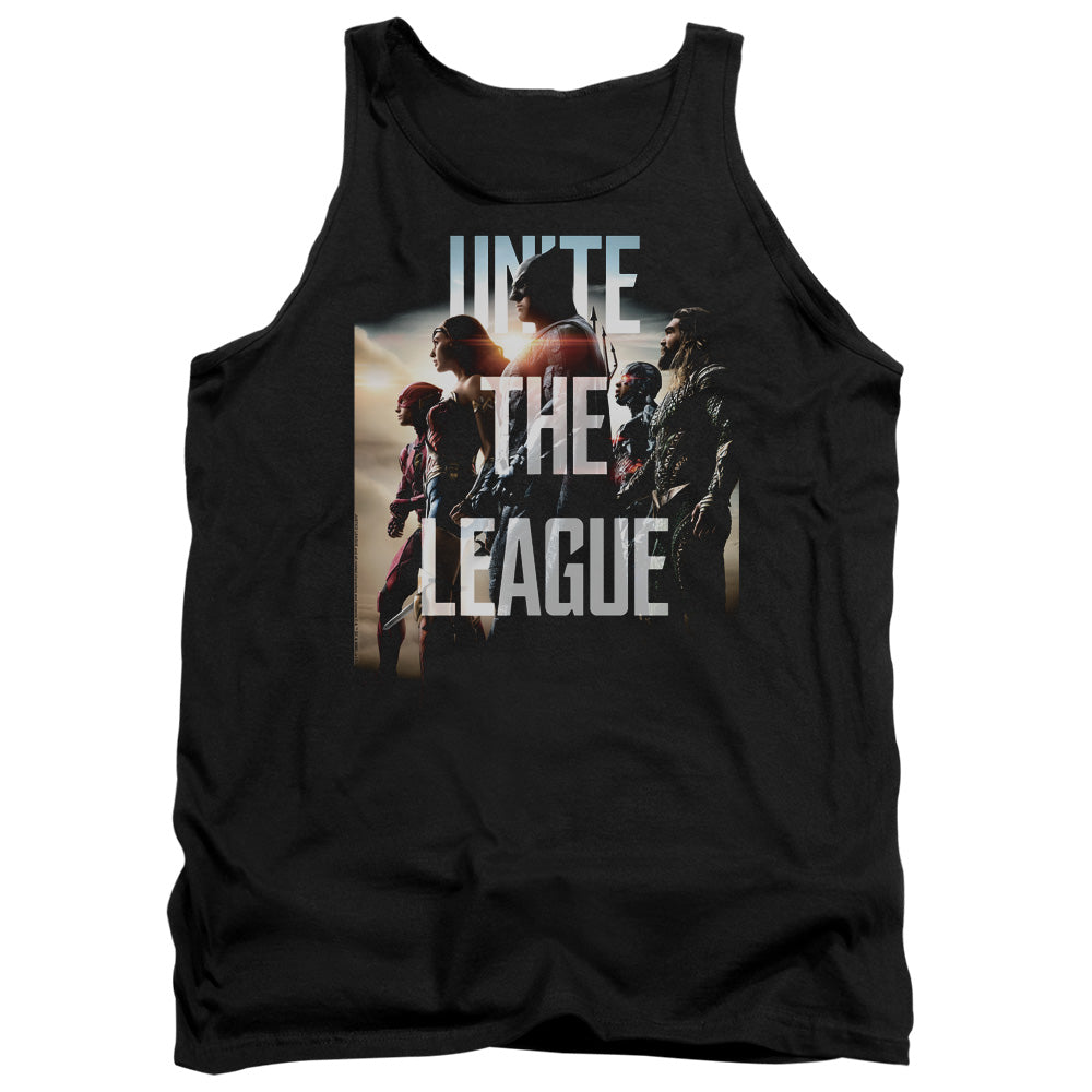 Justice League Movie Dawn Mens Tank Top Shirt Black