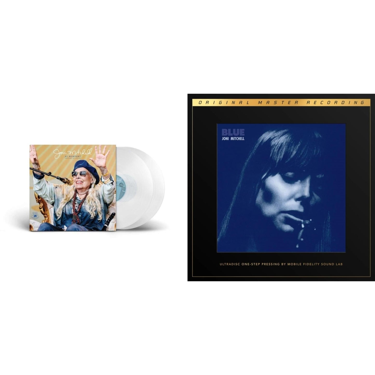 Joni Mitchell - At Newport (2LP/Clear Vinyl) & Blue (2LP Box/180G/45RPM Supervinyl Ultradisc One-Step/Limited/Numbered)