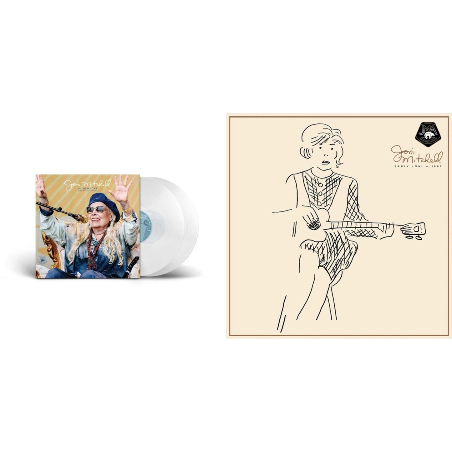 Joni Mitchell - At Newport (2LP/Clear Vinyl) & Early Joni - 1963