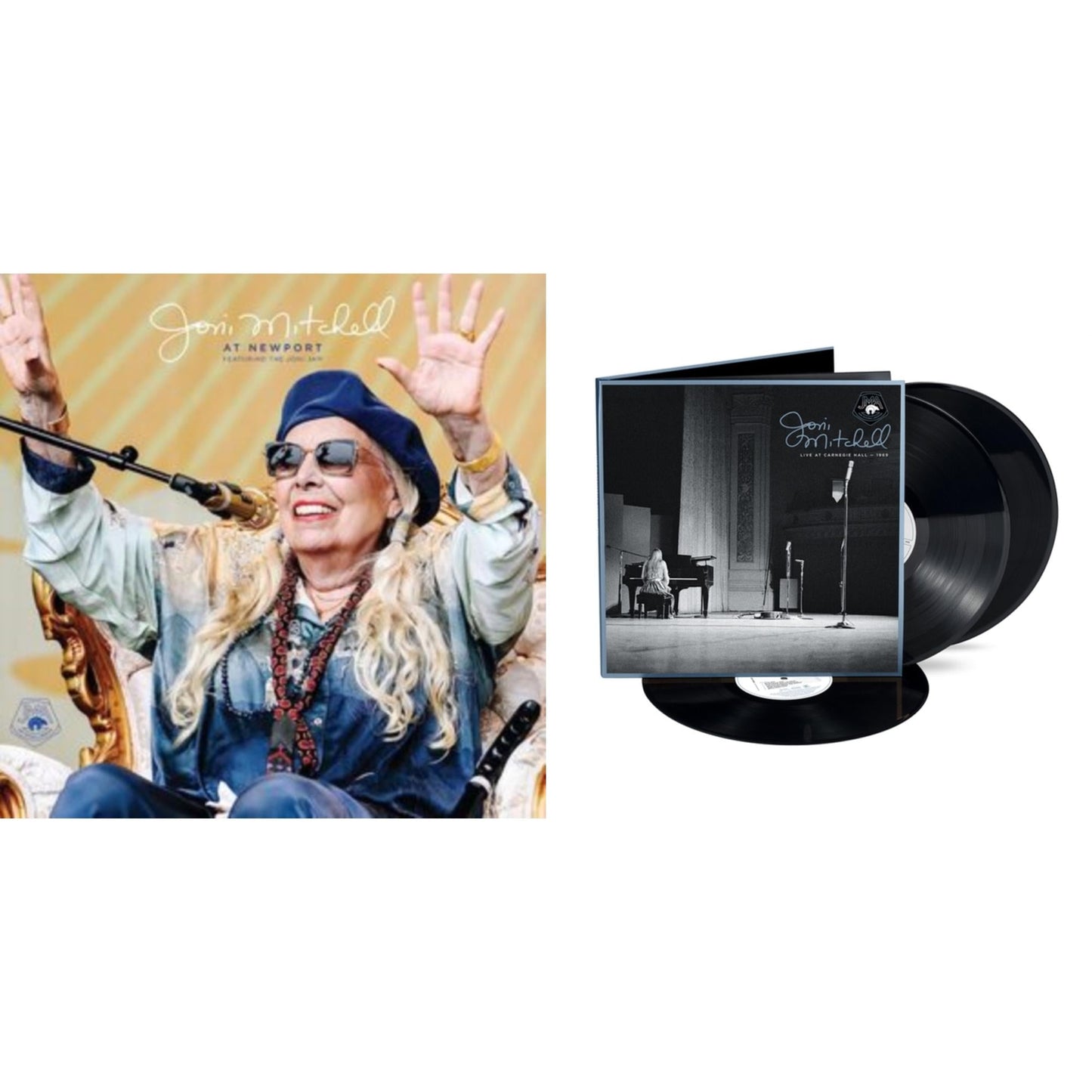 Joni Mitchell - At Newport (2LP) & Live At Carnegie Hall 1969 (3LP)