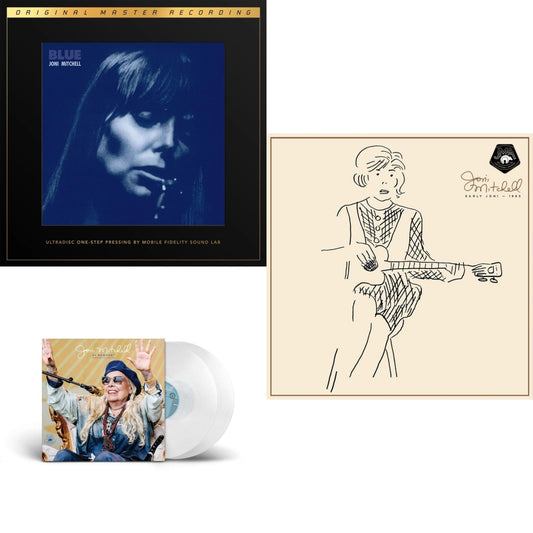 Joni Mitchell - At Newport (2LP/Clear Vinyl) & Early Joni - 1963 & Blue (2LP Box/180G/45RPM Supervinyl Ultradisc One-Step/Limited/Numbered)