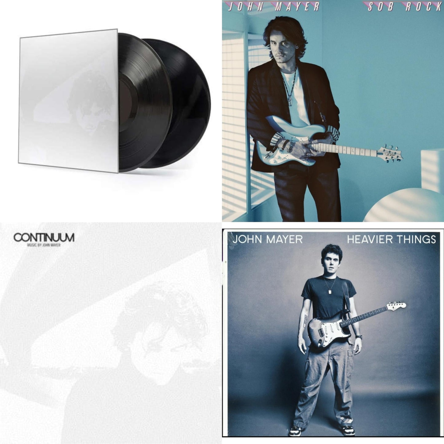 John Mayer - Sob Rock (180G) & Continuum (2LP/180G/Revised Standard Package) & Continuum (180G) & Heavier Things (180G)