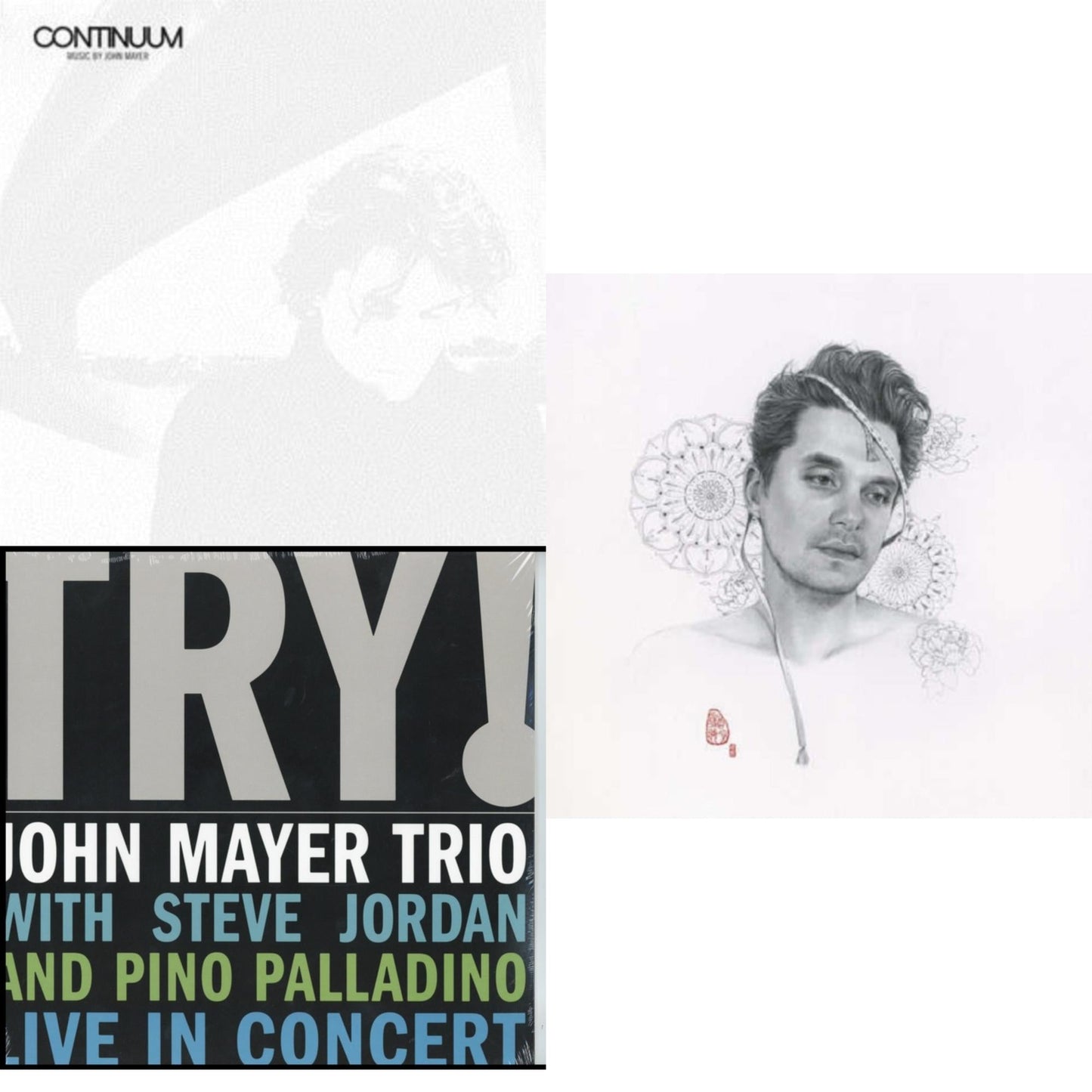 John Mayer - Try: Live In Concert & Continuum (180G) & Search For Everything (2LP/180G/Dl Code)