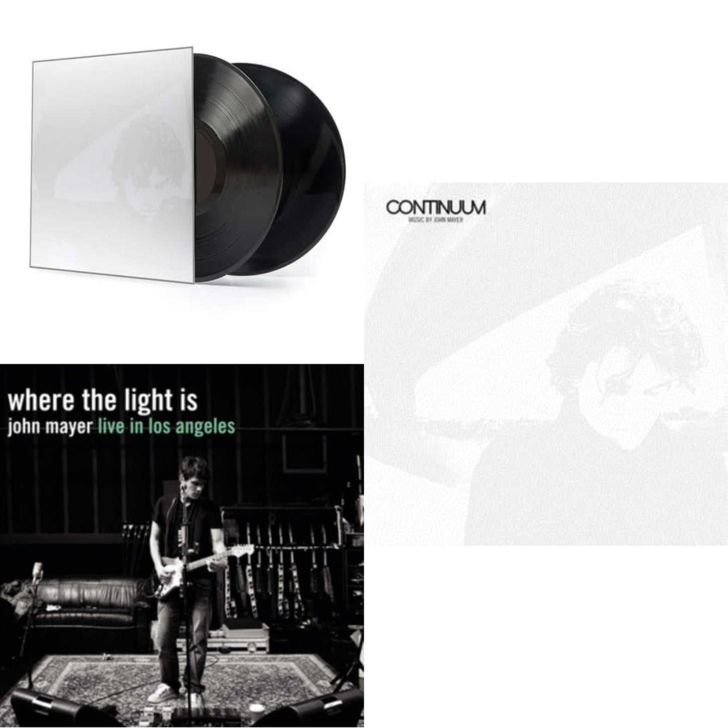 John Mayer - Where The Light Is (4LP) & Continuum (2LP/180G/Revised Standard Package) & Continuum (180G)