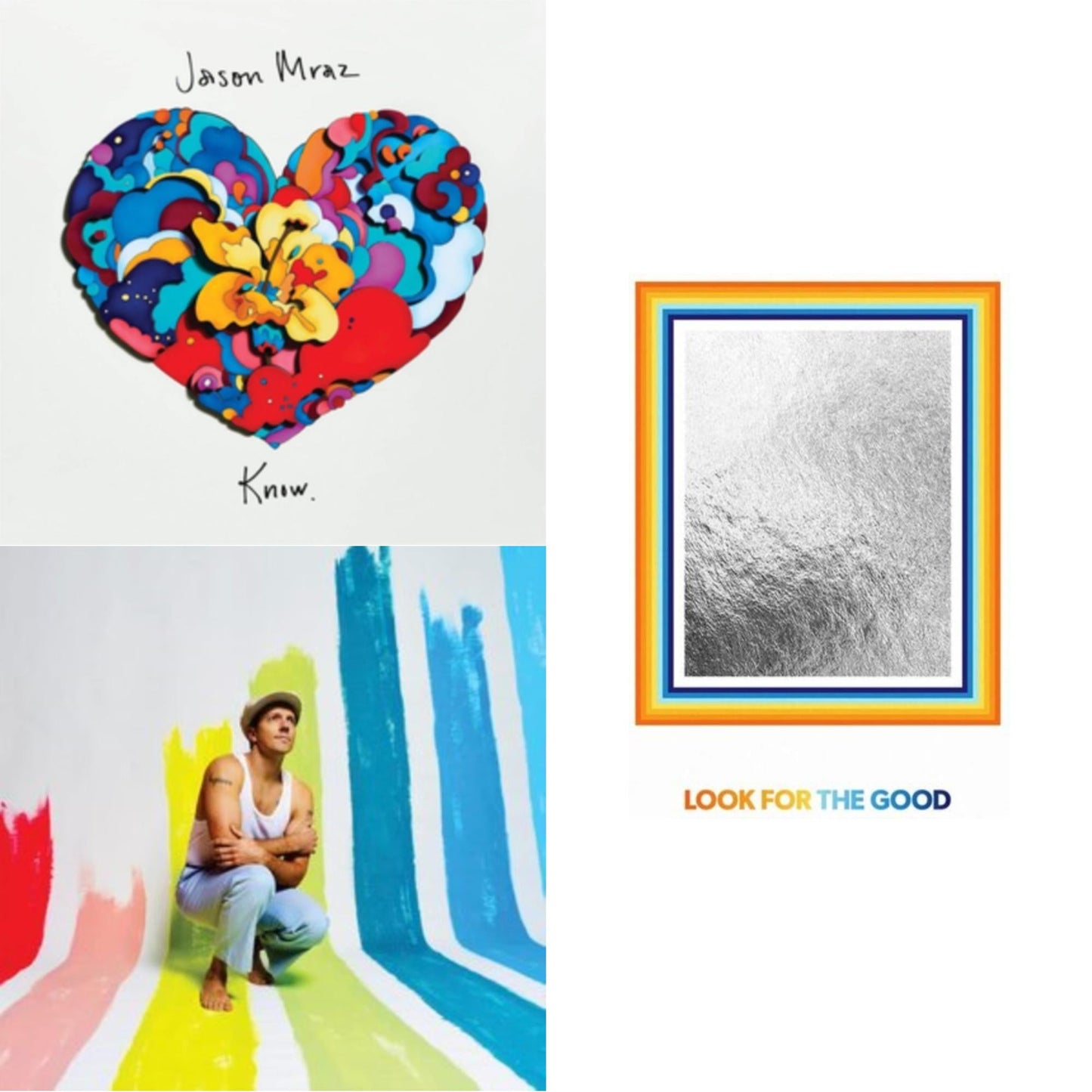 Jason Mraz - Know. (Dl Code) & Look For The Good & Mystical Magical Rhythmical Radical Ride - LP Vinyl Bundle