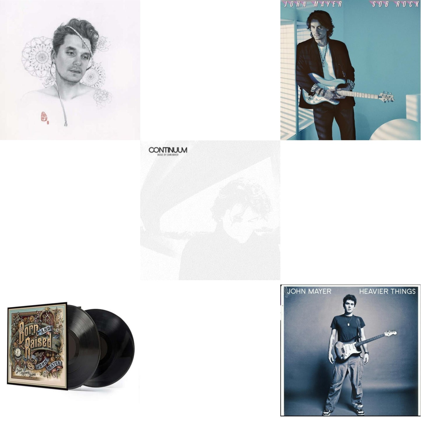 John Mayer - Sob Rock (180G) & Born & Raised (2LP/CD/180G/Gatefold) & Continuum (180G) & Heavier Things (180G) & Search For Everything (2LP/180G/Dl Code)