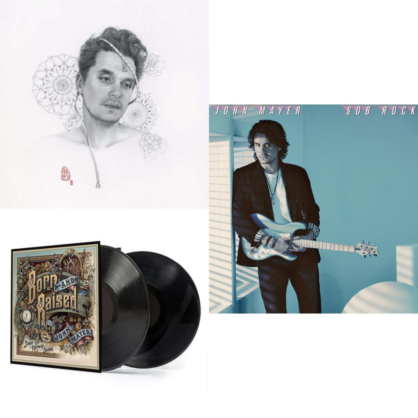 John Mayer - Sob Rock (180G) & Born & Raised (2LP/CD/180G/Gatefold) & Search For Everything (2LP/180G/Dl Code)