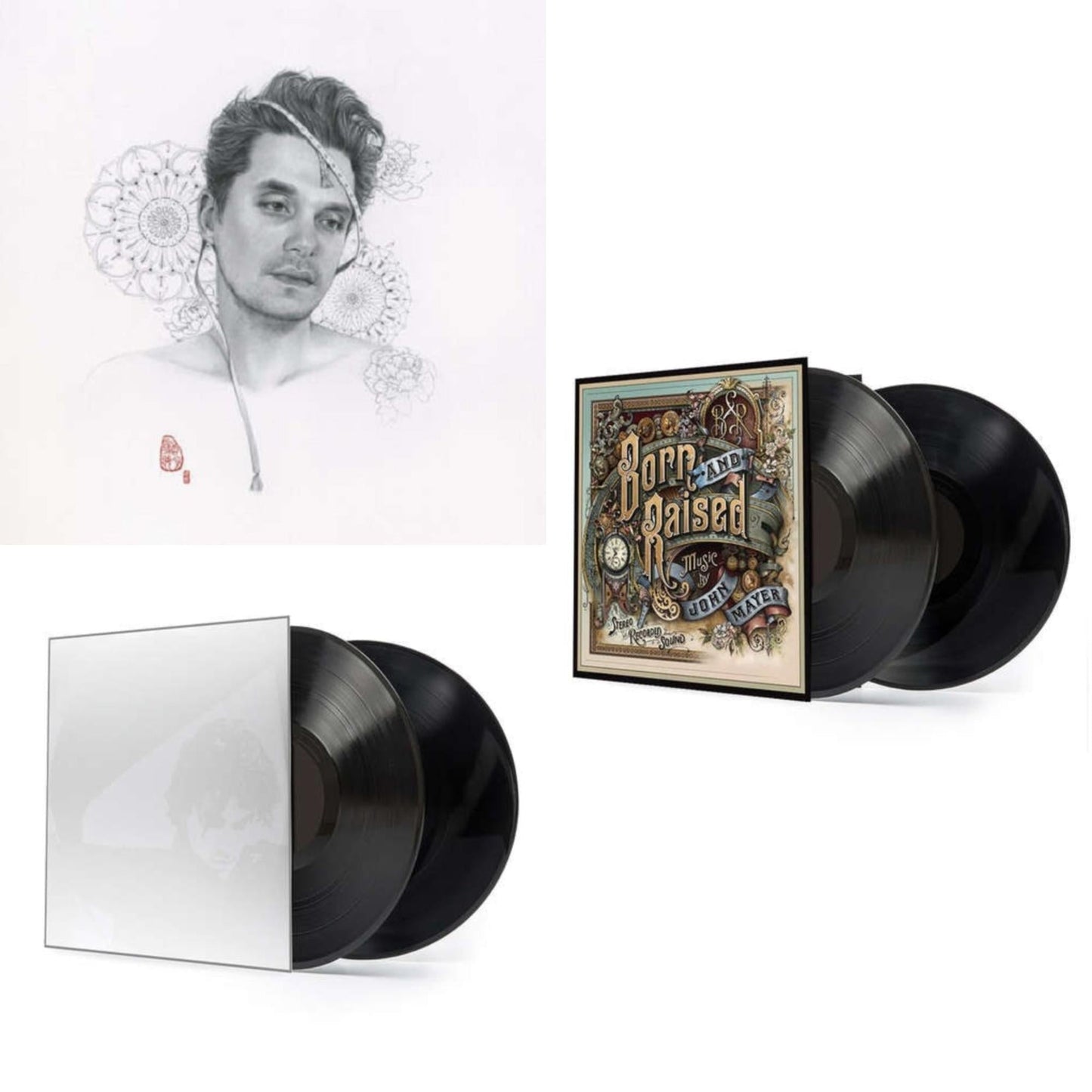John Mayer - Born & Raised (2LP/CD/180G/Gatefold) & Continuum (2LP/180G/Revised Standard Package) & Search For Everything (2LP/180G/Dl Code)