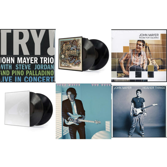 John Mayer - Sob Rock (180G) & Room For Squares & Try: Live In Concert & Born & Raised (2LP/CD/180G/Gatefold) & Continuum (2LP/180G/Revised Standard Package) & Heavier Things (180G)