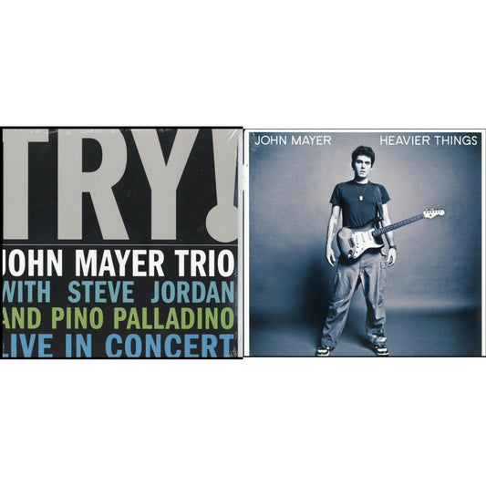John Mayer - Try: Live In Concert & Heavier Things (180G) - LP Vinyl Bundle