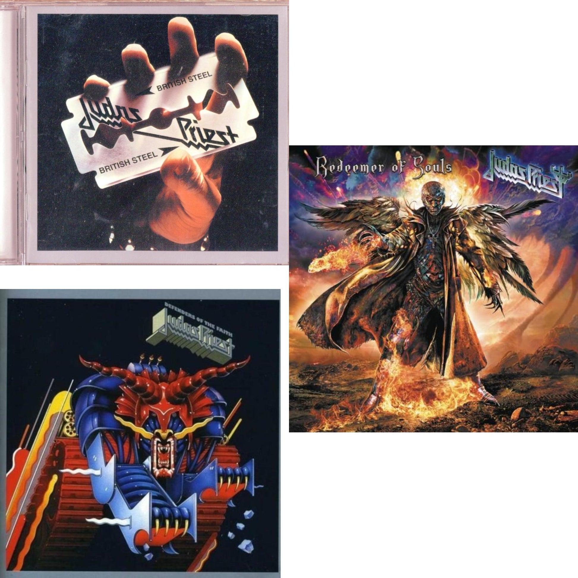 Judas Priest - Defenders Of The Faith & British Steel & Redeemer Of Souls - CD Bundle