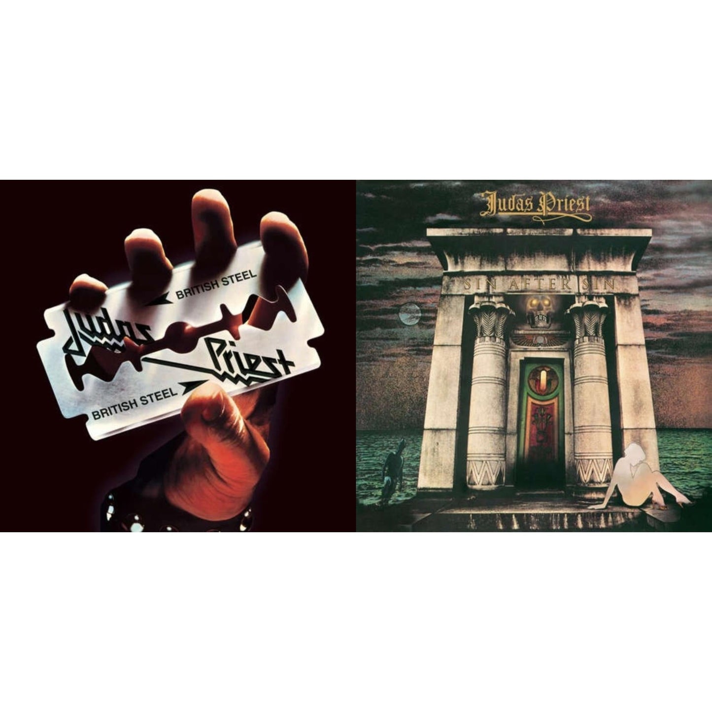 Judas Priest - Sin After Sin (180G/Dl Card) & British Steel (180G)(Dl Code) - LP Vinyl Bundle
