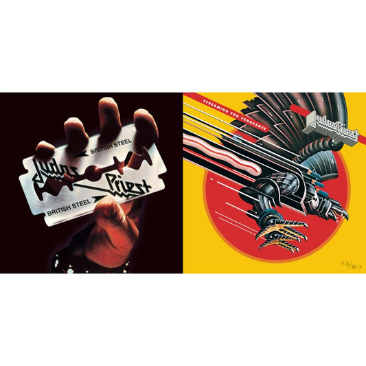 Judas Priest - Screaming For Vengeance (180G/Dl Card) & British Steel (180G)(Dl Code) - LP Vinyl Bundle