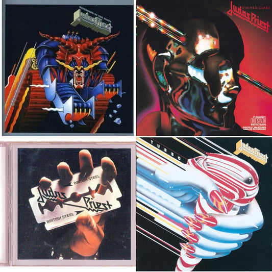 Judas Priest - Defenders Of The Faith & British Steel & Stained Class & Turbo - CD Bundle