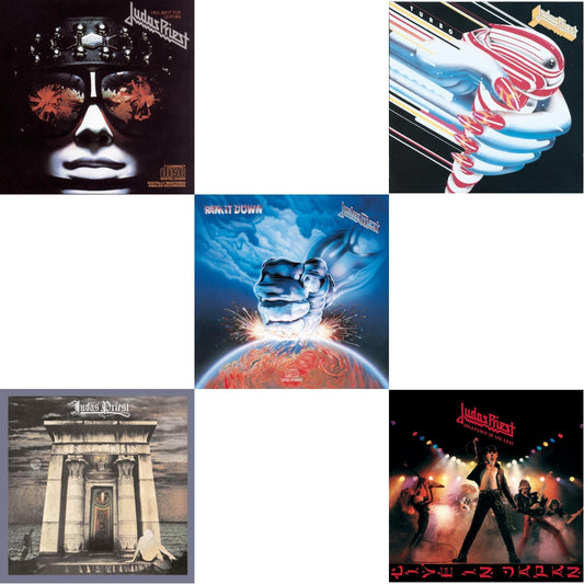 Judas Priest - Ram It Down & Turbo & Hell Bent For Leather & Sin After Sin & Unleashed In The East - CD Bundle