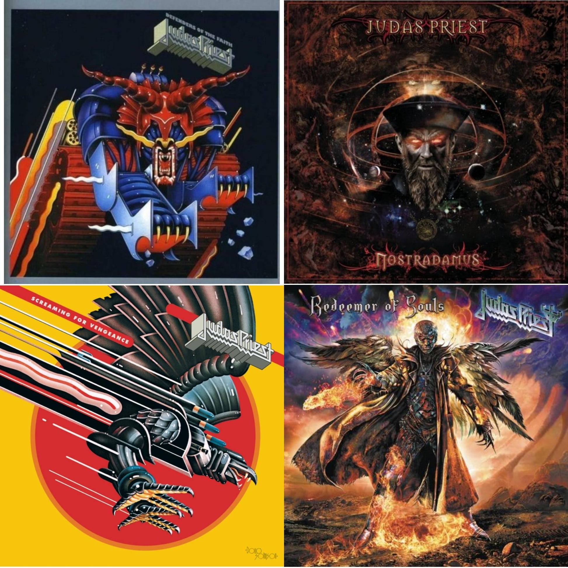 Judas Priest - Defenders Of The Faith & Nostradamus & Screaming For Vengeance & Redeemer Of Souls - CD Bundle