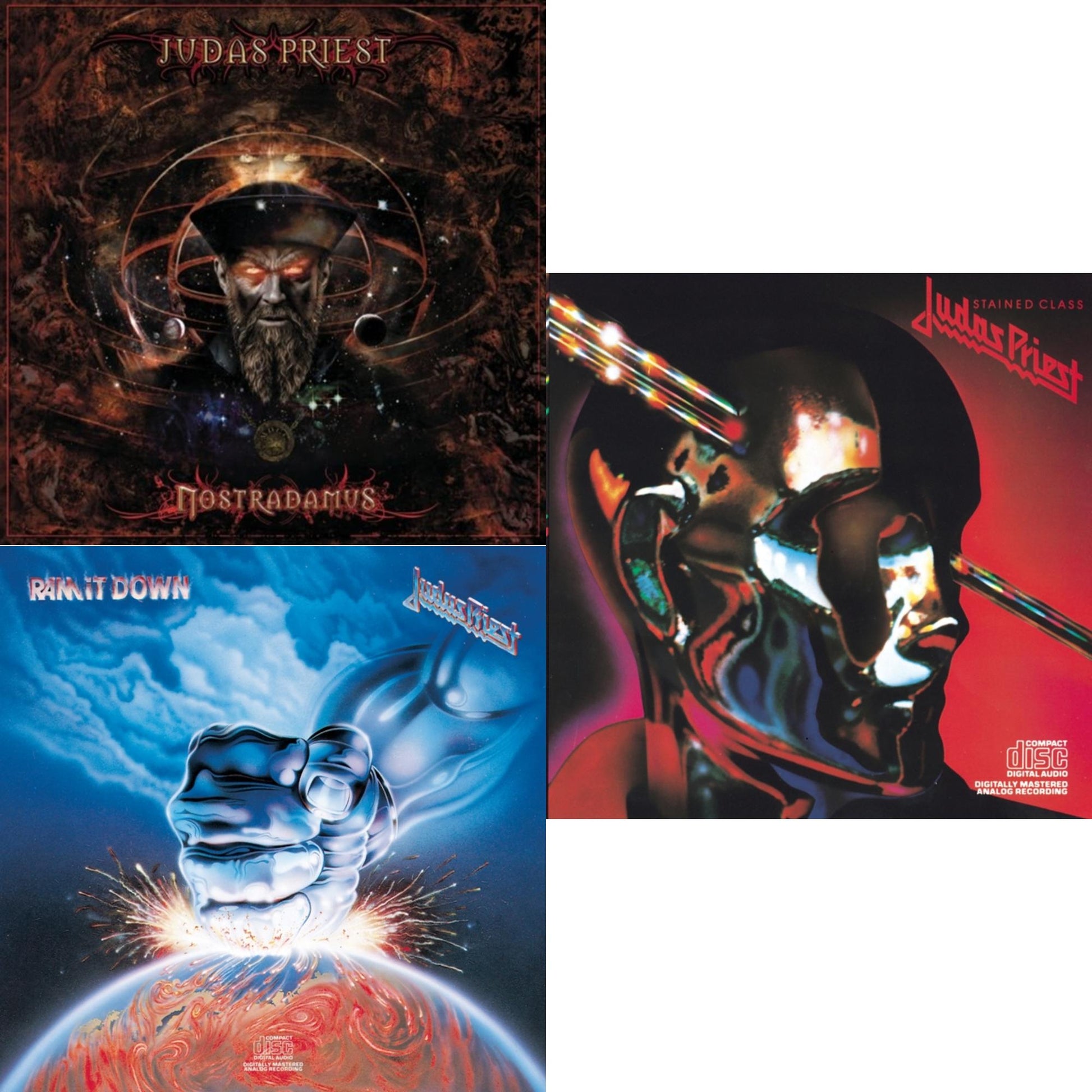 Judas Priest - Nostradamus & Ram It Down & Stained Class - CD Bundle
