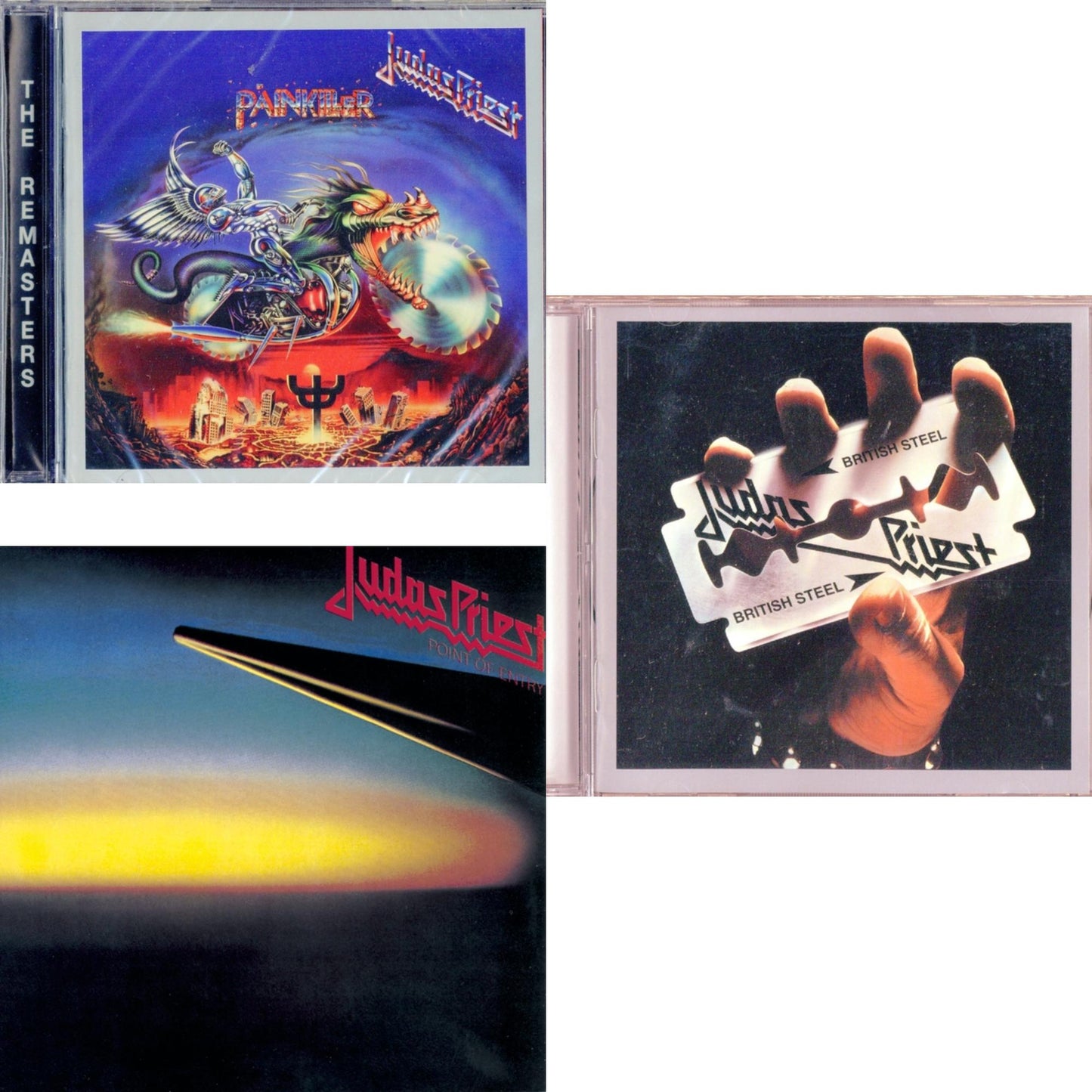 Judas Priest - British Steel & Painkiller & Point Of Entry - CD Bundle
