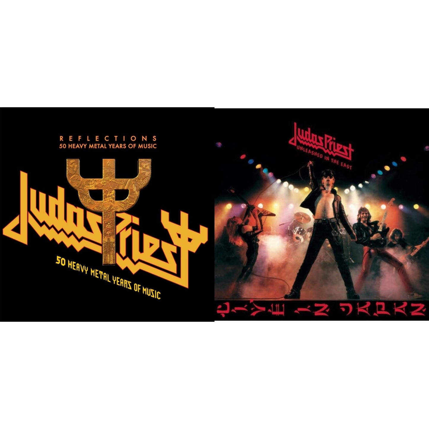 Judas Priest - Reflections - 50 Heavy Metal Years Of Music (2LP/180G/Red Vinyl) & Unleashed In The East: Live In Japan (180G/Dl Card)