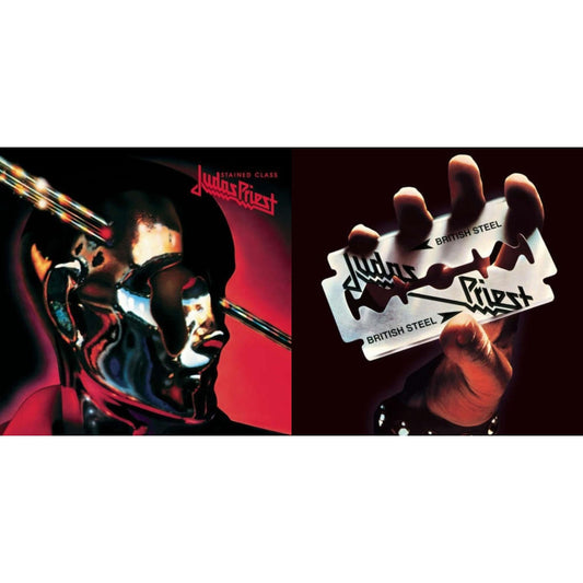 Judas Priest - Stained Class (180G/Dl Card) & British Steel (180G)(Dl Code) - LP Vinyl Bundle