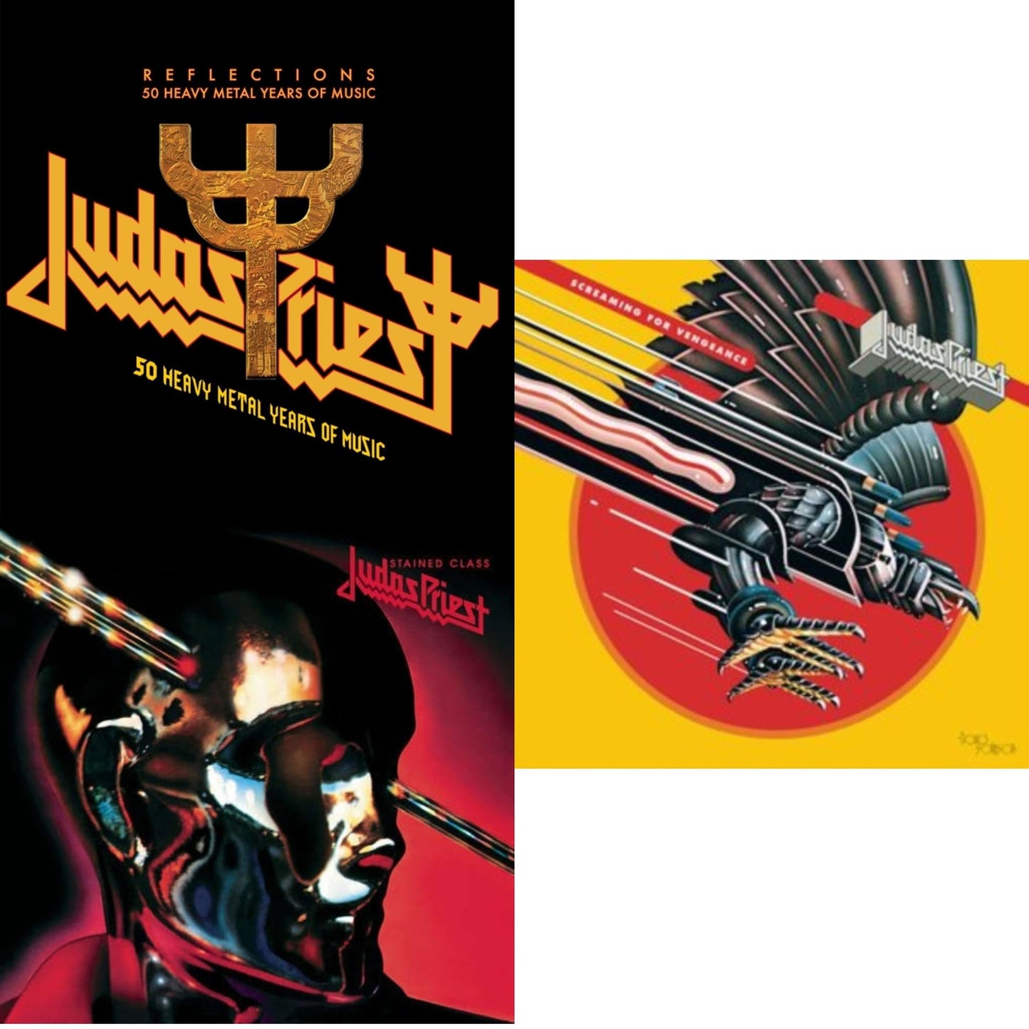 Judas Priest - Reflections - 50 Heavy Metal Years Of Music (2LP/180G/Red Vinyl) & Stained Class (180G/Dl Card) & Screaming For Vengeance (180G/Dl Card)