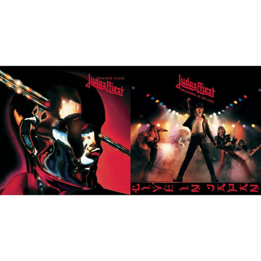 Judas Priest - Stained Class (180G/Dl Card) & Unleashed In The East: Live In Japan (180G/Dl Card) - LP Vinyl Bundle