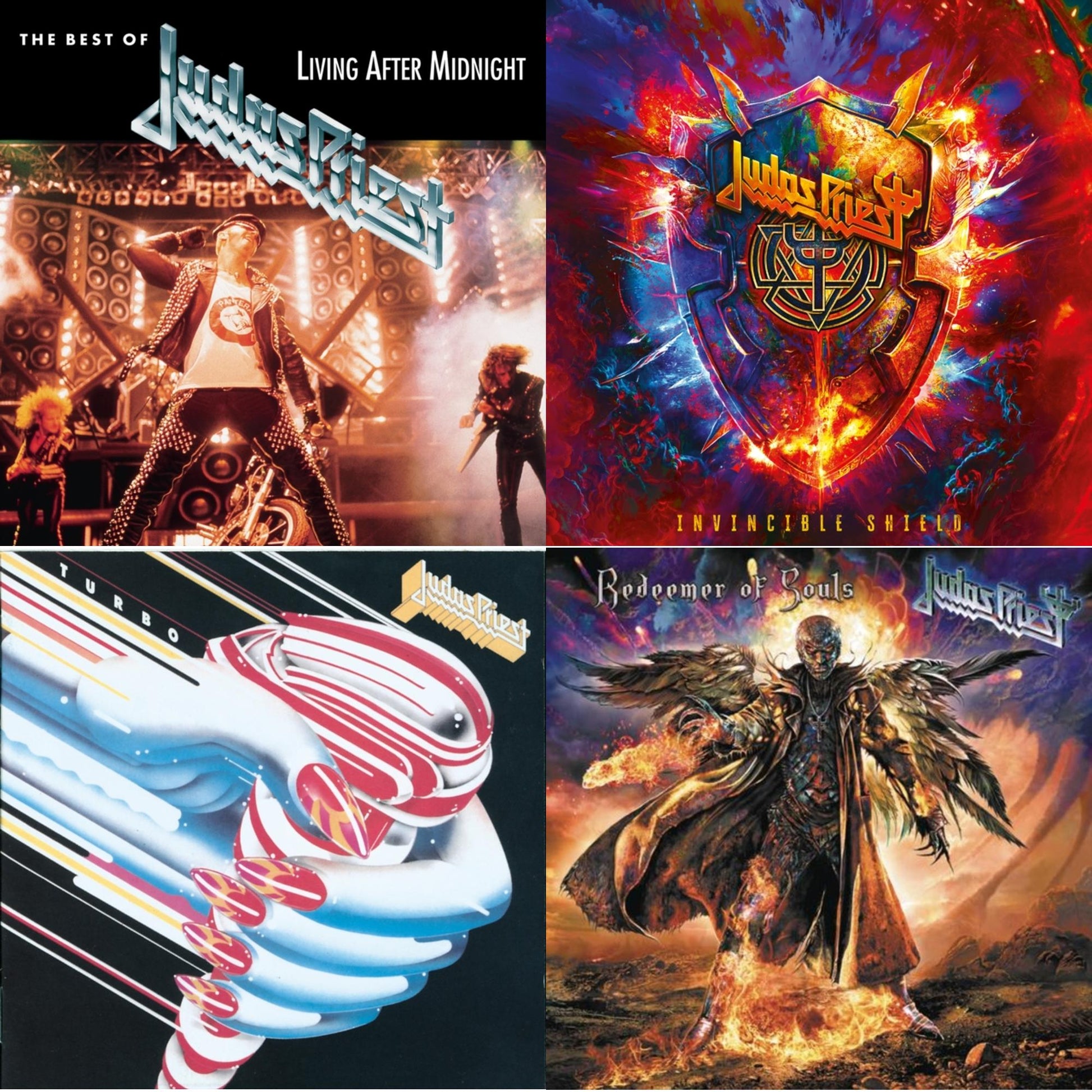 Judas Priest - Best Of Judas Priest: Living After Midnight & Invincible Shield & Turbo & Redeemer Of Souls - CD Bundle