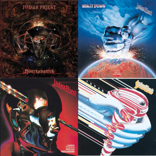 Judas Priest - Nostradamus & Ram It Down & Stained Class & Turbo - CD Bundle