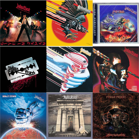 Judas Priest - Painkiller & Nostradamus & British Steel (30Th Anniversary Legacy Edition) & Ram It Down & Stained Class & Turbo & Screaming For Vengeance & Sin After Sin & Unleashed In The East - CD Bundle