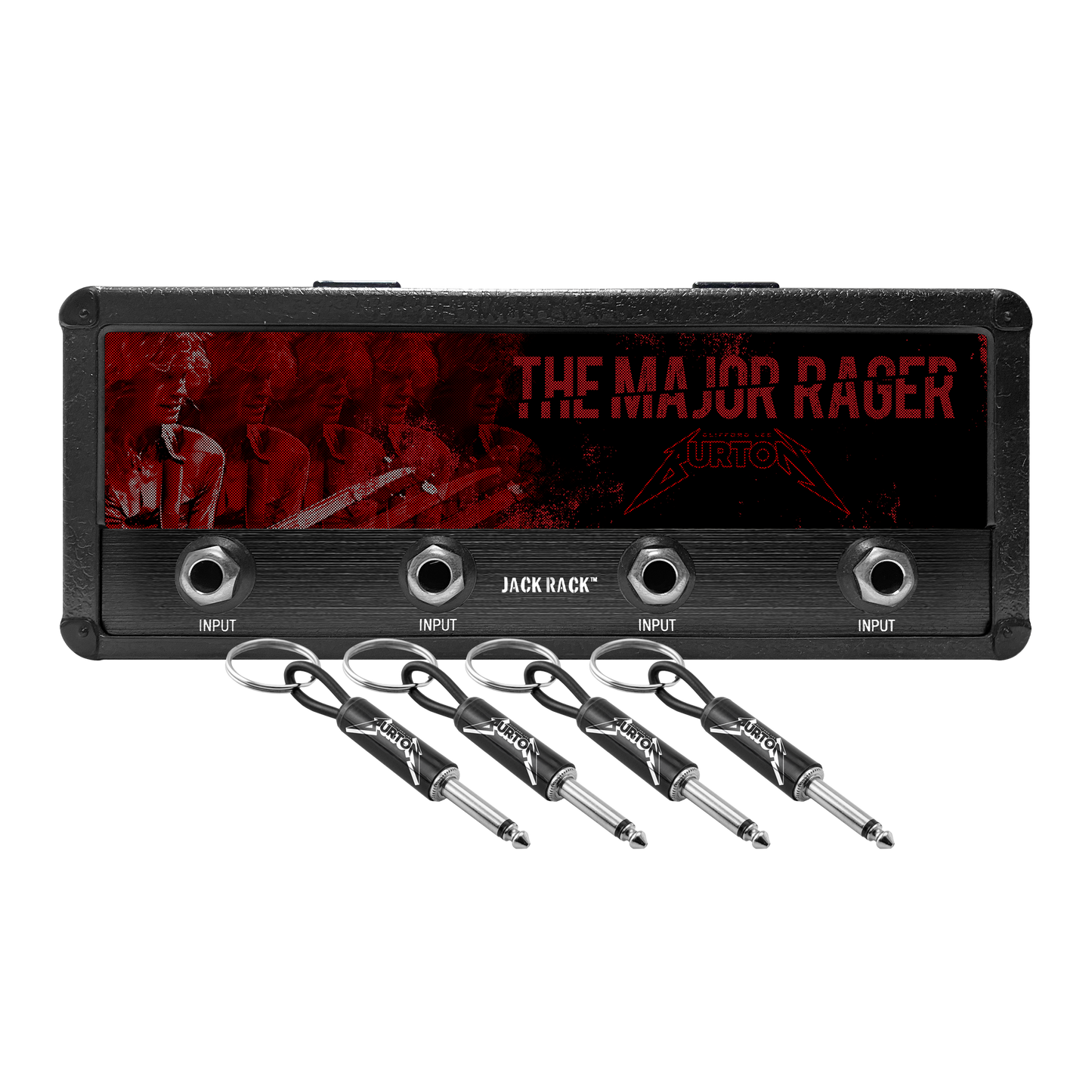 Cliff Burton Magnetic Jack Rack® Pluginz Keychains