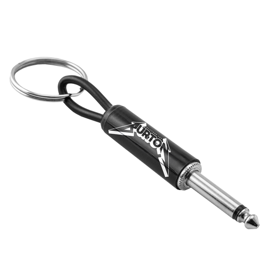 Cliff Burton Logo Guitar Plug Keychain Pluginz Keychains