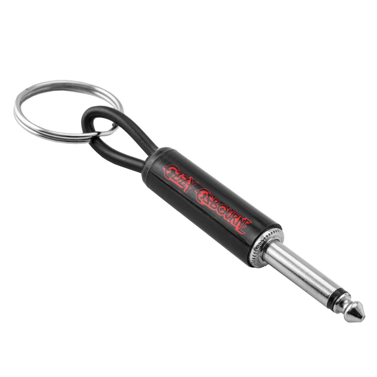 Ozzy Osbourne Logo Guitar Plug Keychain Pluginz Keychains
