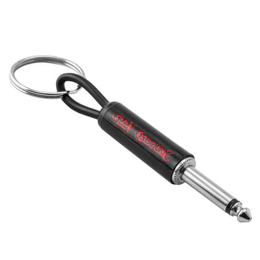 Ozzy Osbourne Logo Guitar Plug Keychain Pluginz Keychains