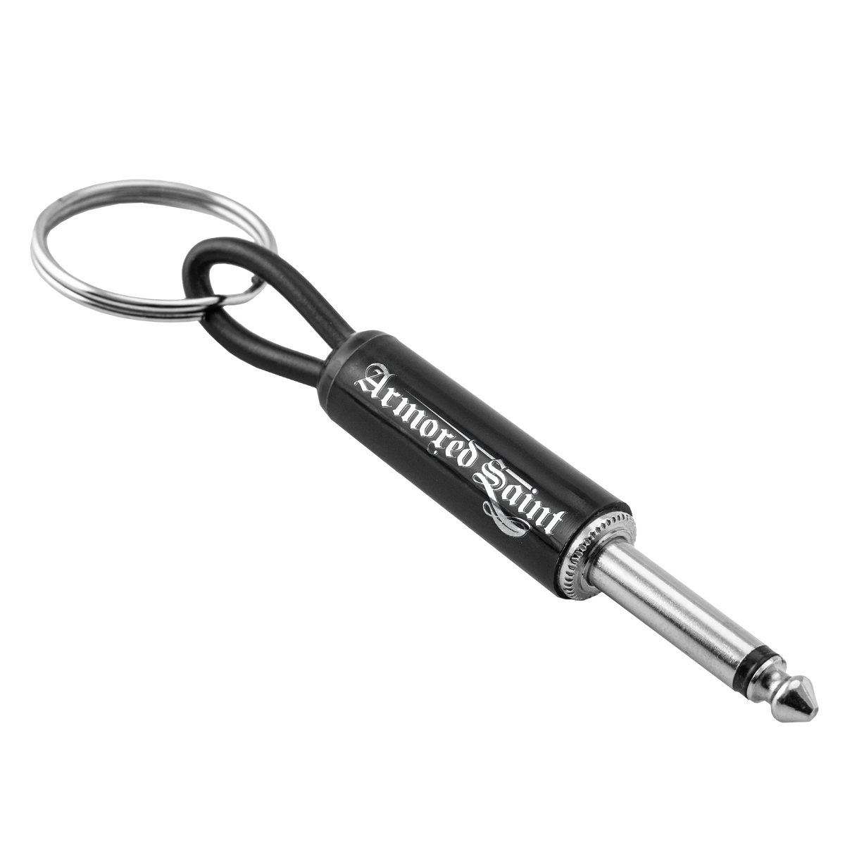 Armored Saint Logo Guitar Plug Keychain
