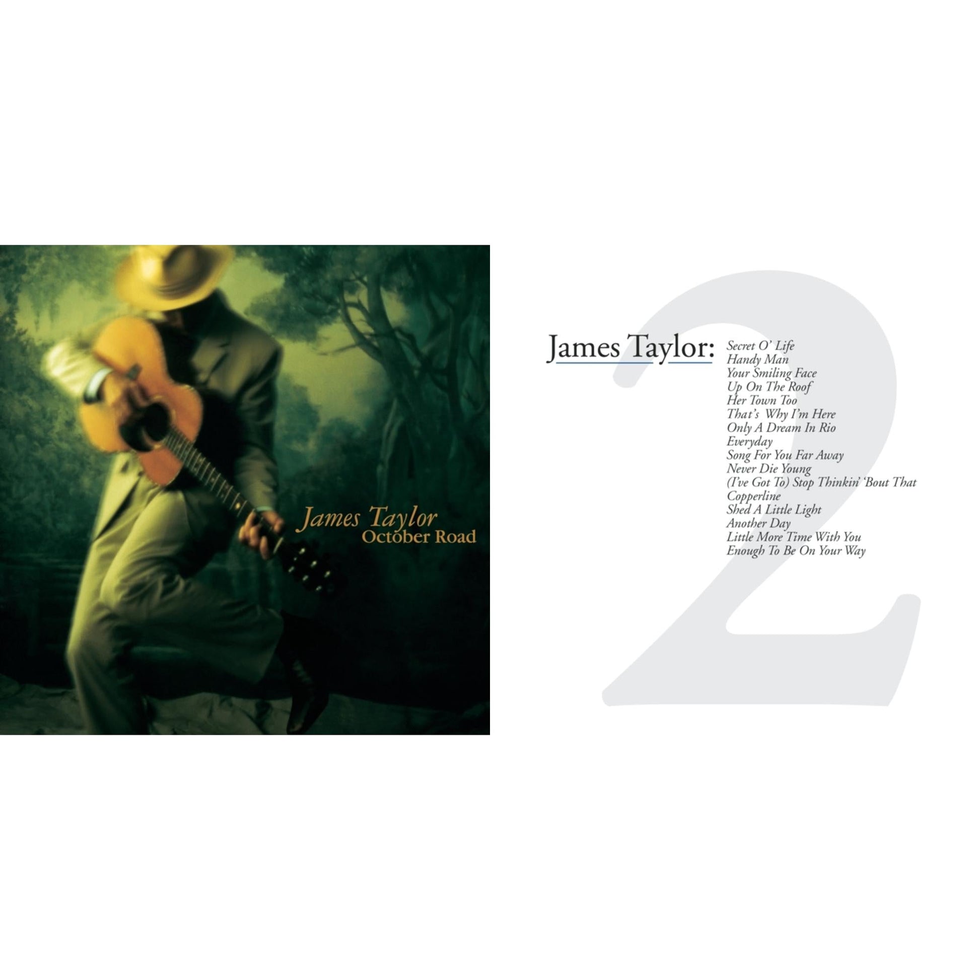 James Taylor - October Road & Greatest Hits Vol 2 - CD Bundle