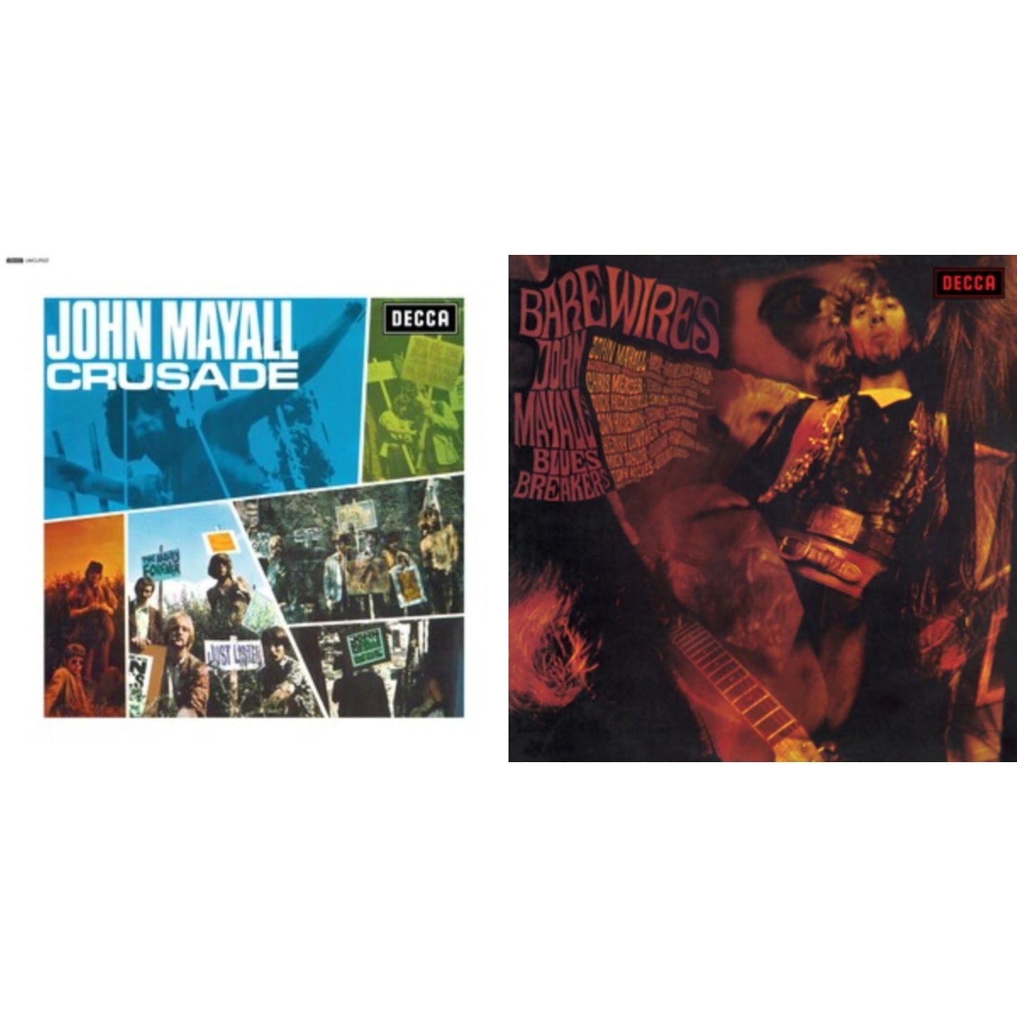 John & The Bluesbreakers Mayall - Crusade & Bare Wires - LP Vinyl Bundle