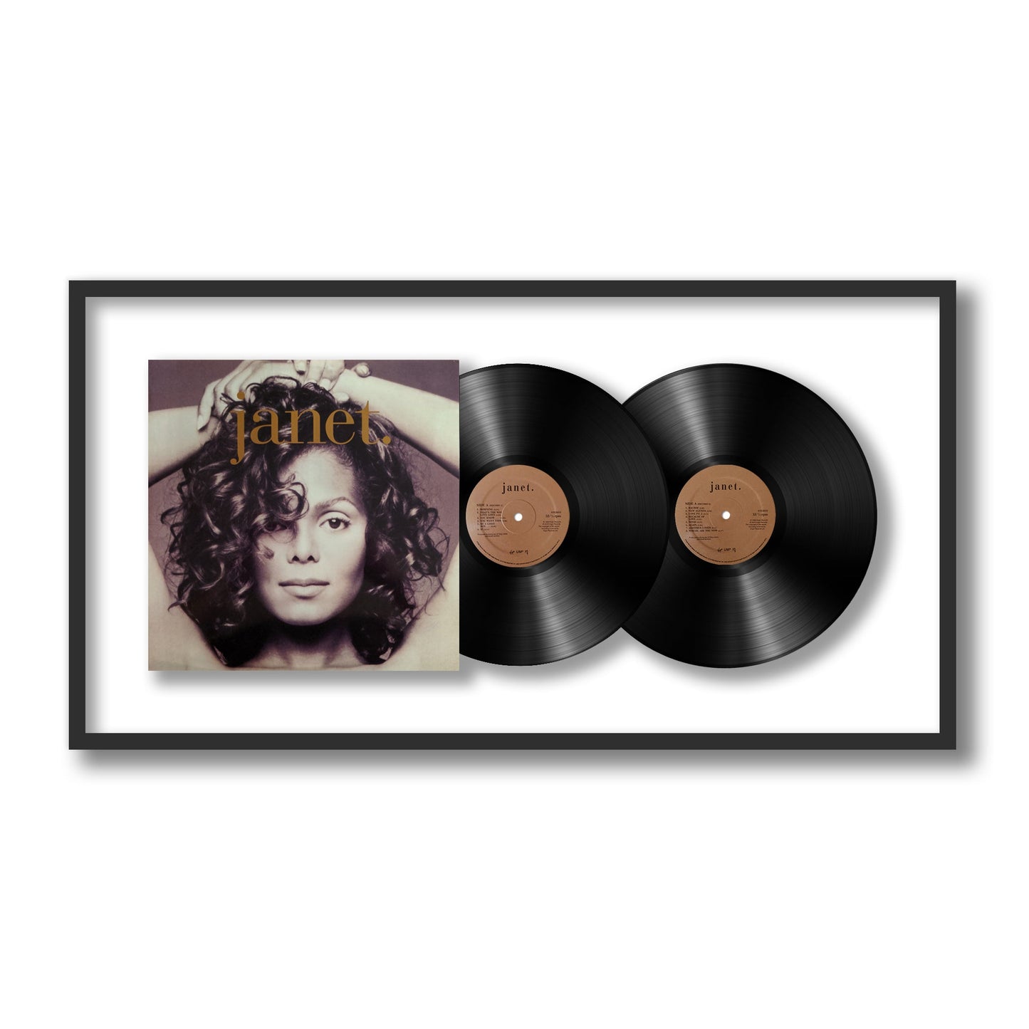 Janet Jackson Framed Vinyl Record