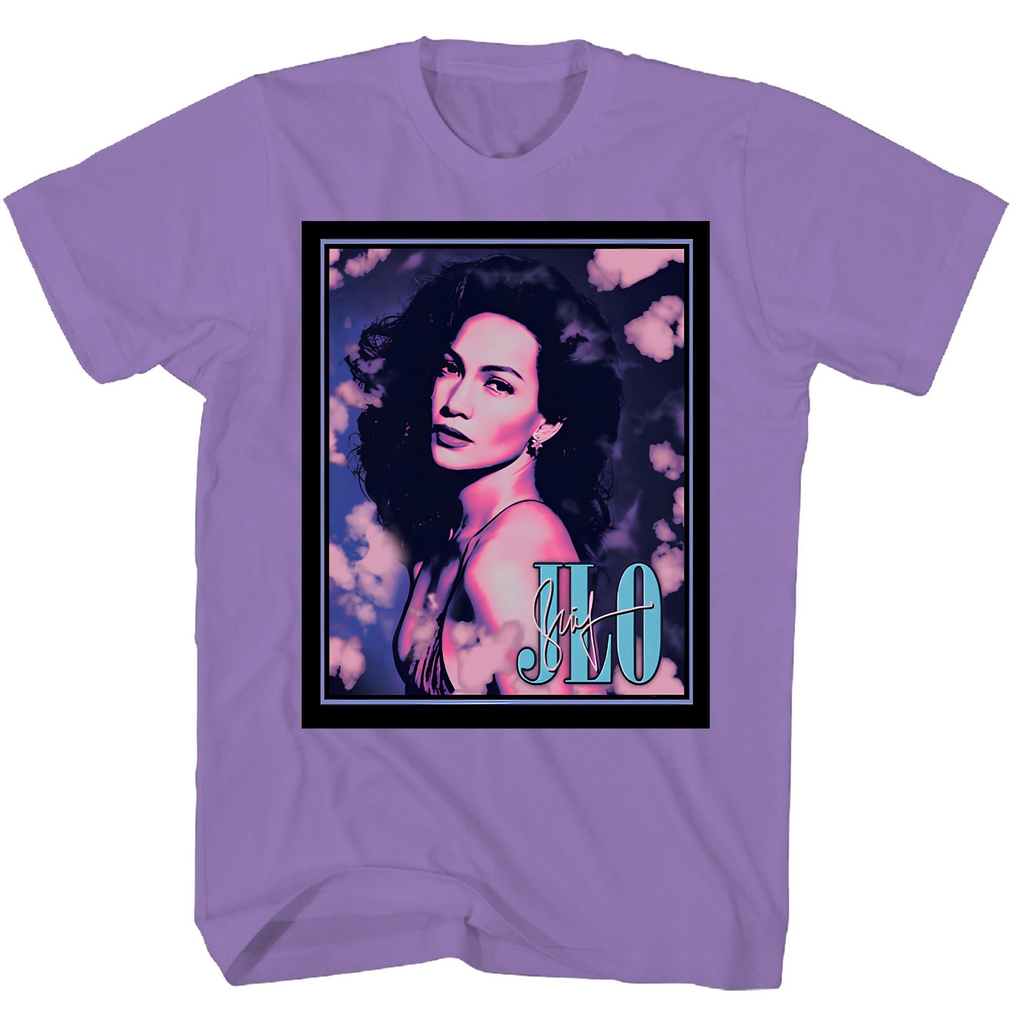 Jennifer Lopez J-Lo Photo Mens T Shirt Purple